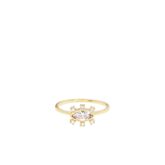 Pave evil eye style ring  Susan Blake Jewelry