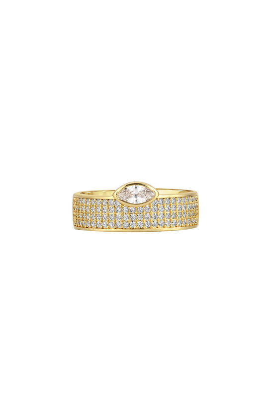 Wcz Pave Marquise Cigar Ring  Susan Blake Jewelry